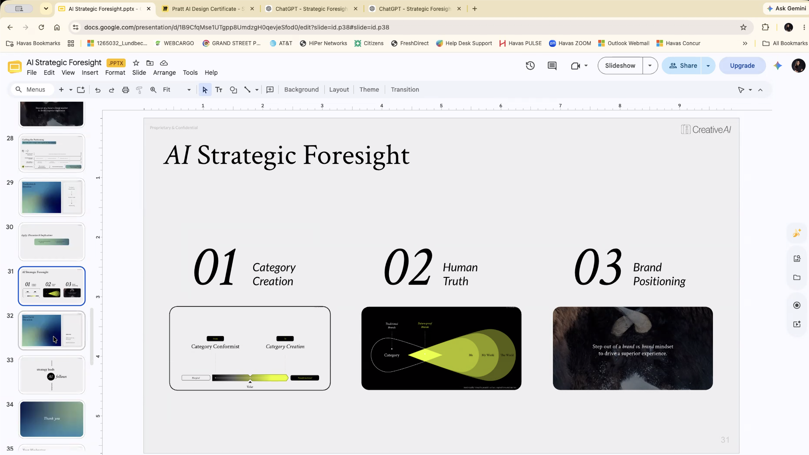 The closing recap slide: the three-canvas framework with its supporting visuals