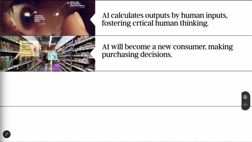 Takeaways build adds: "AI will become a new consumer, making purchasing decisions."