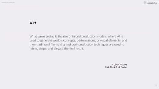 Gavin McLeod quote, Little Black Book Online: rise of hybrid AI-plus-traditional production models