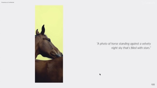 Selective edit before: horse on yellow, prompt "velvety night sky that's filled with stars"