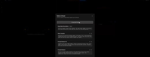 Preset picker