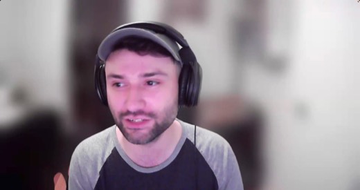 Sebastian Sagastume webcam, close-up, talking