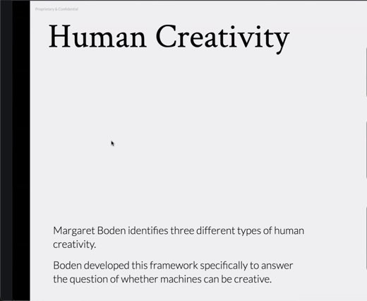 Slide: Exploratory Creativity: Monet, Water Lilies (1915–1926).