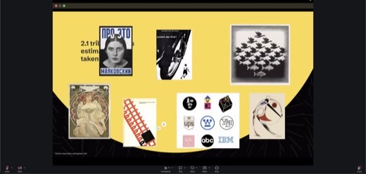 Same slide plus montage of posters, illustrations and logos that aren't even counted in that photo estimate.